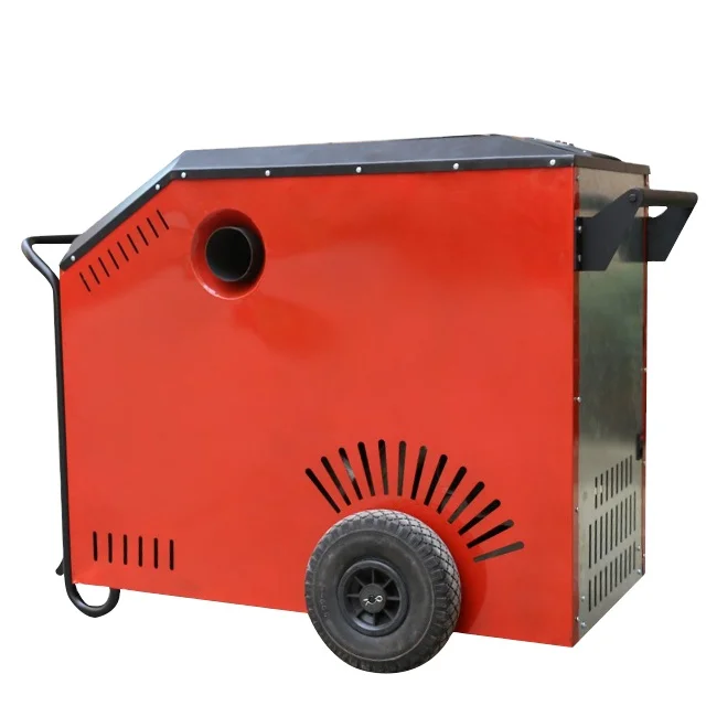ZOBO Auto Best Sell Mobile Wood Pellet Heater with Wheels