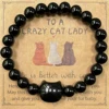 Black obsidian with card