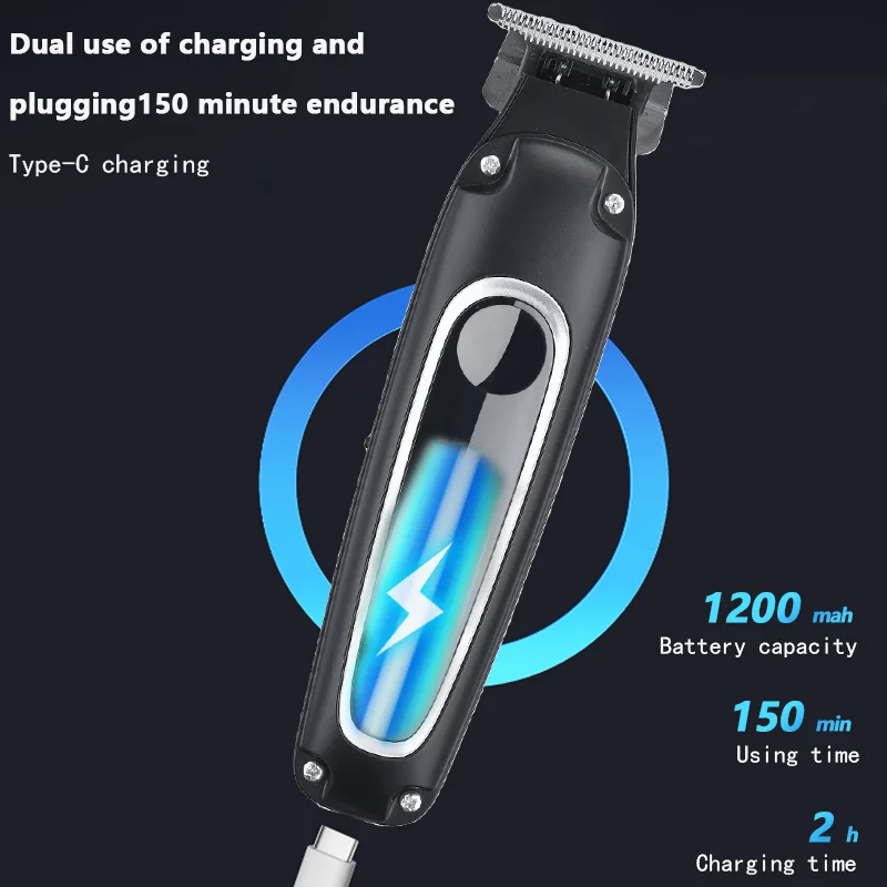 VOAUN V-839 Hair Clippers for Men-Cordless USB Rechargeable Barber Clippers for Hair Cutting Professional Barber Kit Household