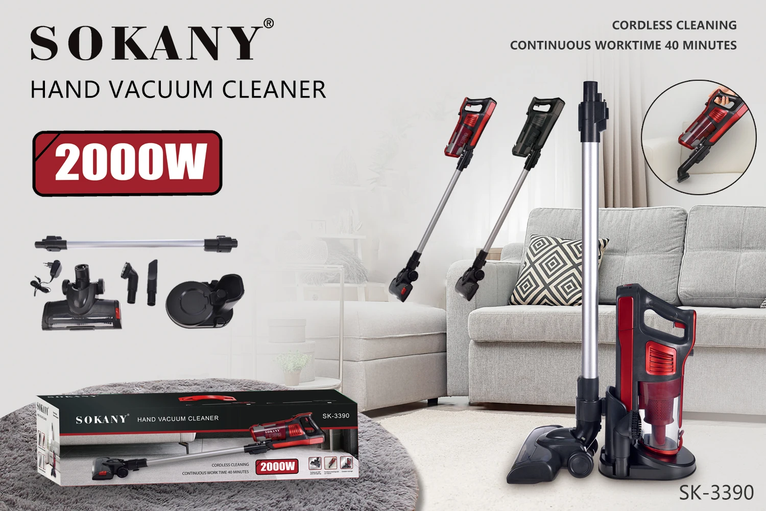 New Sokany High Quality Selling Vacuum Cleaner Latest Best Selling