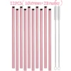 Pink 10Straws+2Brushes