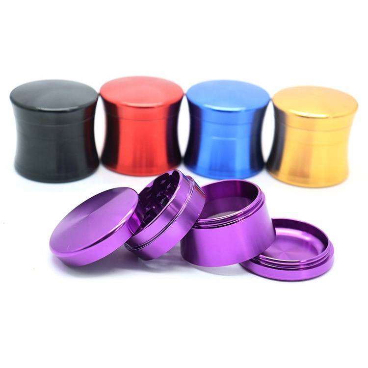 Оптовые продажи от производителя, изготовленным на заказ логосом Высокое качество зарядное устройство для авто с контрастным алюминиевым ободком сплав 63 мм/55 мм/50 мм 4 слоя травы измельчитель табака