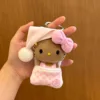 Saco de dormir rosa kt-piel rosa-10cm-hebilla forma de corazón