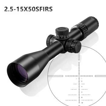 OEM Ballistic Scopes 2.5-15X50SFIRS Etched Reticle Type Optics HD Sight illumination red for Hunting