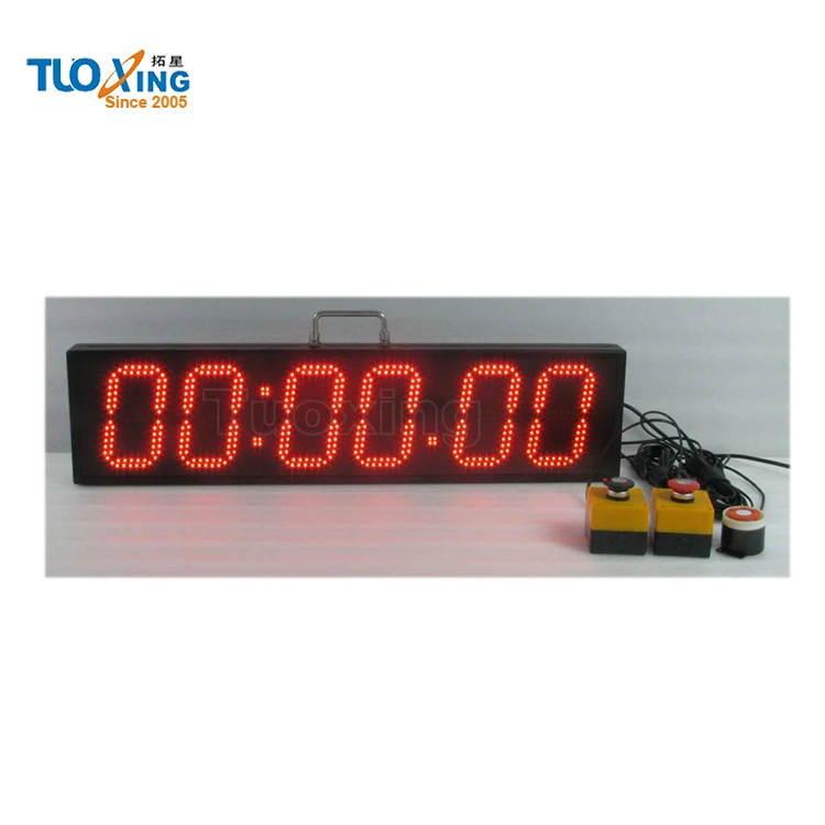 6 Inch 6 Digits Led Sports Timing Digital Buzzer with Timer