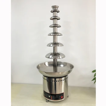 Digital Display 7 Tiers Commercial Stainless Steel 4/5/6/7 Layer Chocolate Fountain