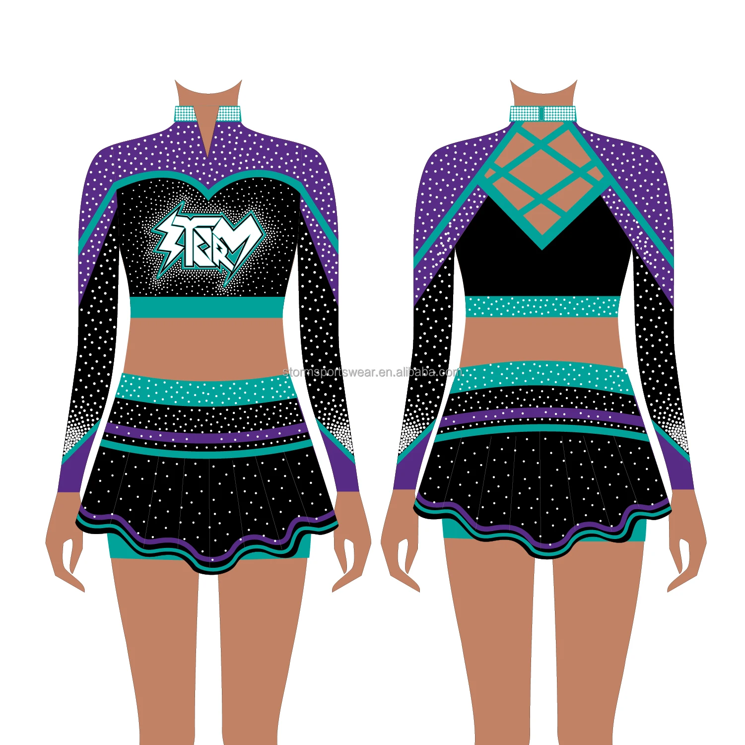 Hot Designs Cheerleading Uniforms Mock Up - Buy Cheerleading Uniforms ...