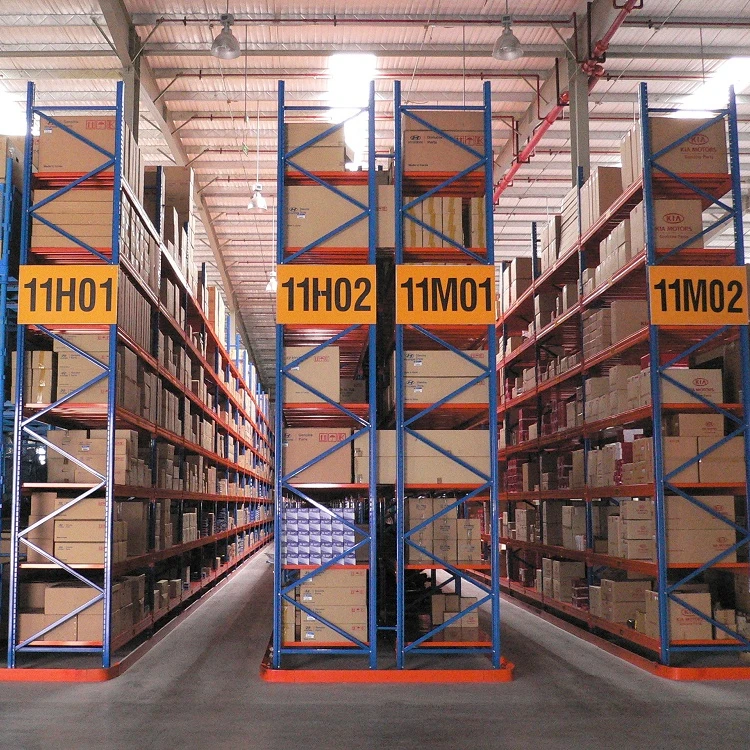 Очень узкие стеллажи для поддонов экономия ширины прохода вилочного