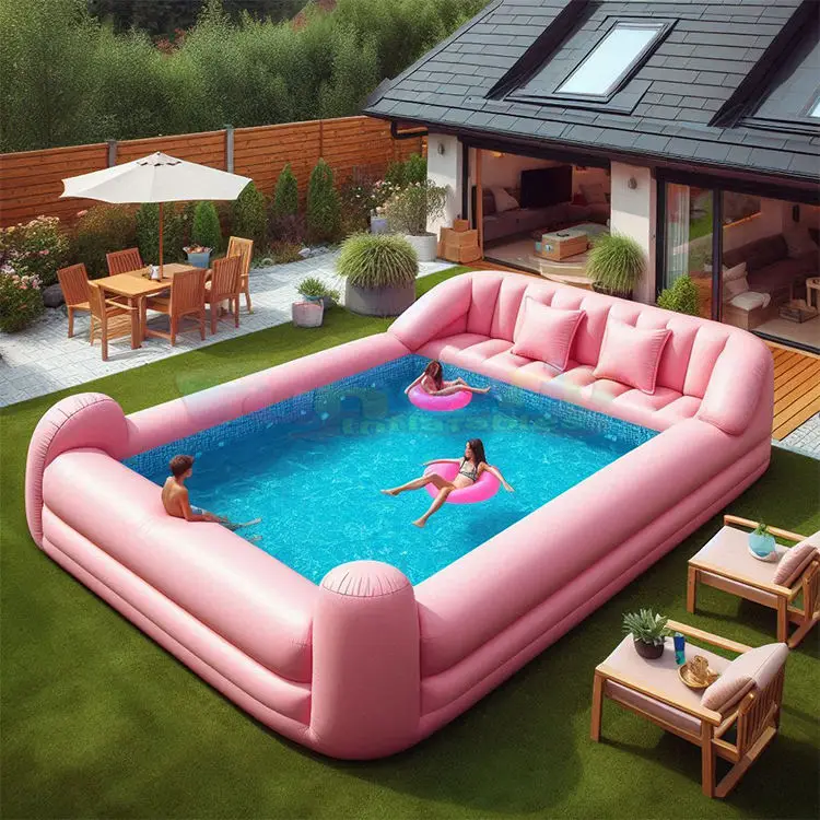 New Design Customized Outdoor Swimming Pool Inflatable Water bar Tent Party Pub Tent for Backyard Inflatable Pool bar Tent