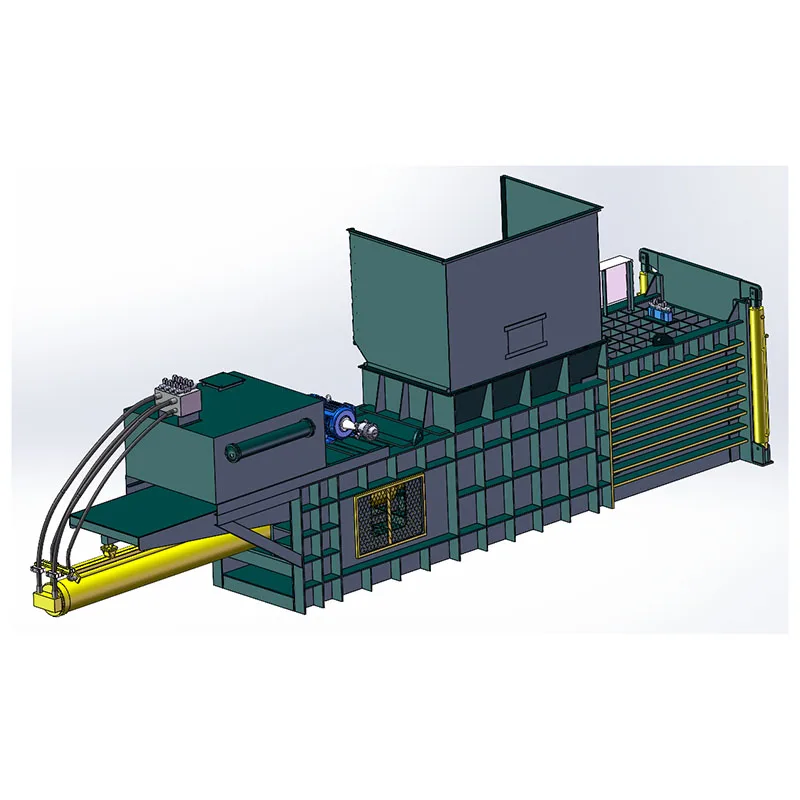 Horizontal Hydraulic Baler Machine for Cardboard Clothing Rag Plastic Caron Paper PET Bottle Woven Bag