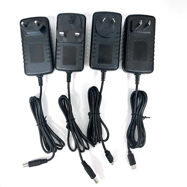 Factory Customized wall plug-in charger Muscle gun charger 5v6v9v12v15v24v 1A 2A DC power adapters for Massager charger