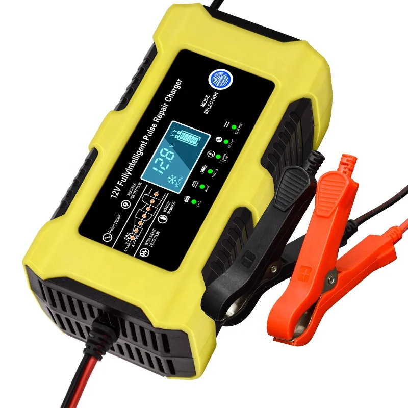 Hot Sell  Smart 12V 6A Car and Motorcycle  Repair Charger Automatic Smart Car Battery Charger 12v Car Battery Charger