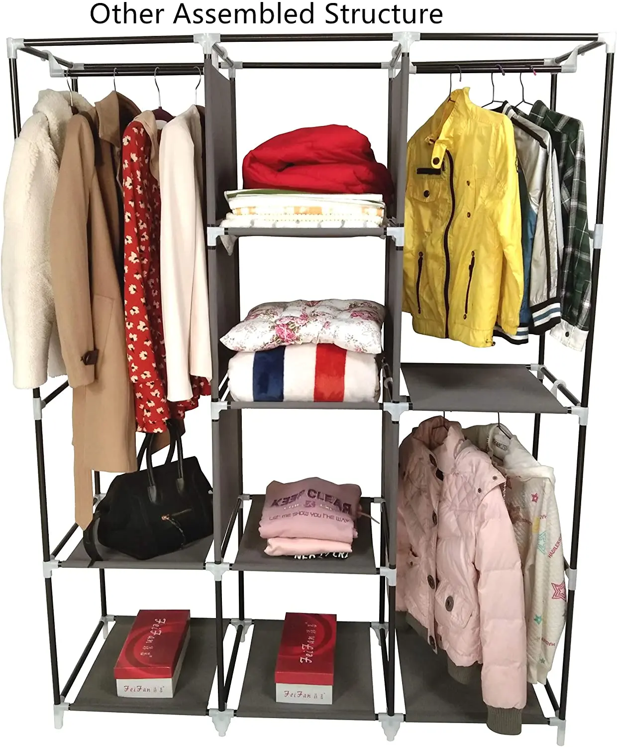 Wardrobe Clothes Rack Modern Foldable Storage Solution