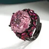 Anillo Roland de oro negro de tamaño ajustable