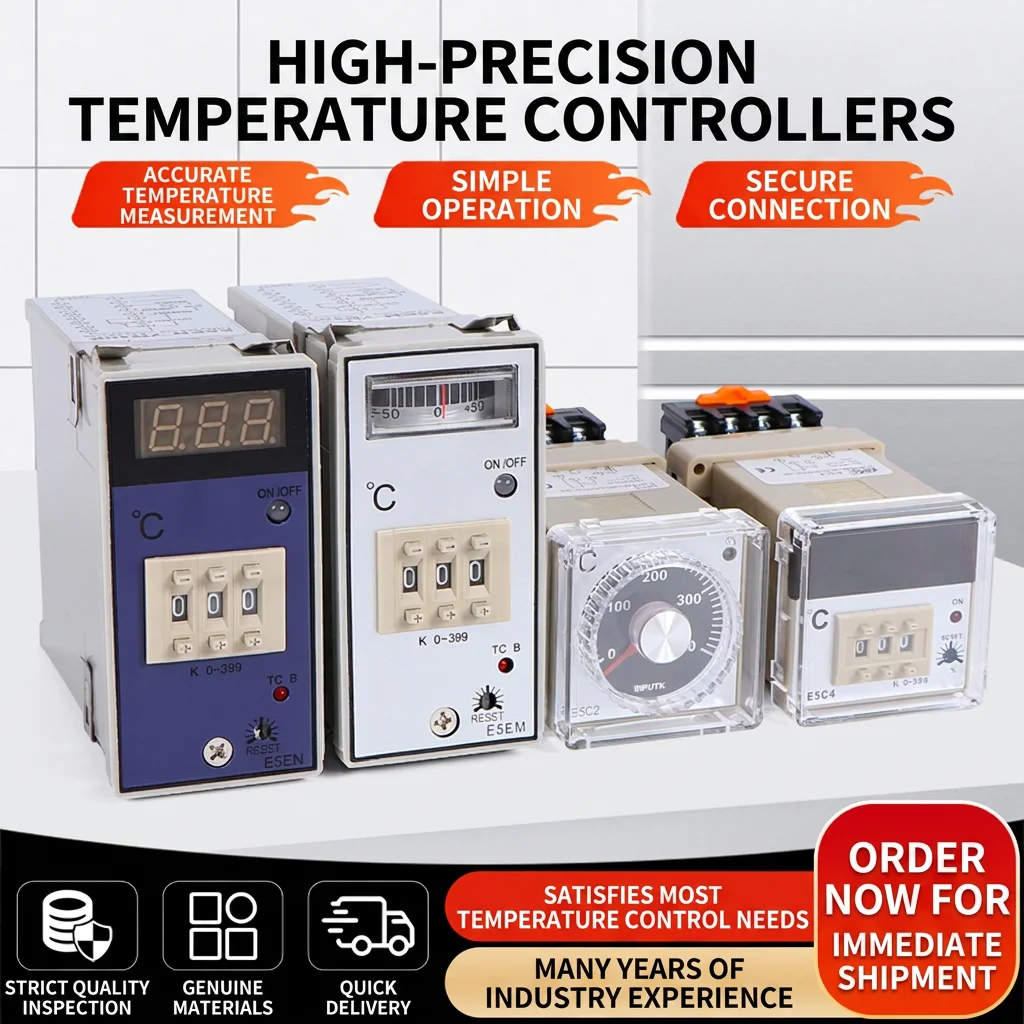 E5EN E5EM ODM Industrial Instrument E5C4 Dial Adjustment PID Intelligent Digital Temperature Controller E5C2 Rotary Thermostat