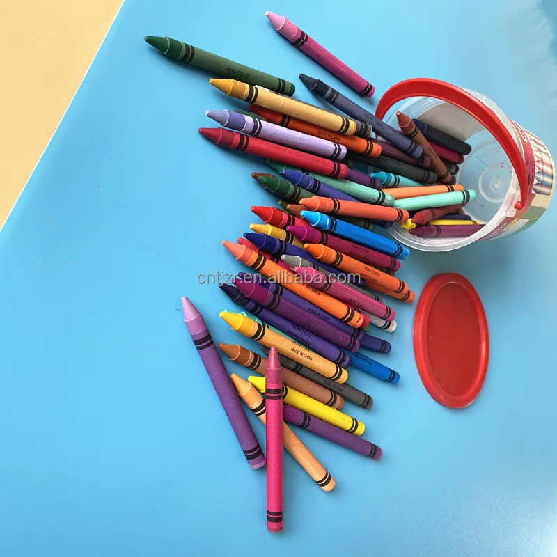 Crayon 64 Colors Non Toxic Set - Wax Crayons for Kids, Erasable