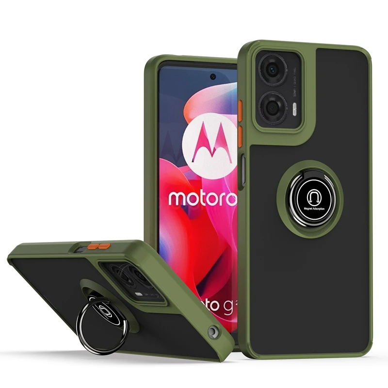 Motorola Moto G04/G24: Cover A Portafoglio In Pelle PU Con Porta Carte E Supporto Magnetico - Protezione Antiurto Sottile
