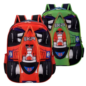 2026 New Korean Version Schoolbag for Primary Students, 2 , 3 Wheels, 3D Car, Children's Backpack