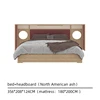 Ash wood------bed+headboard