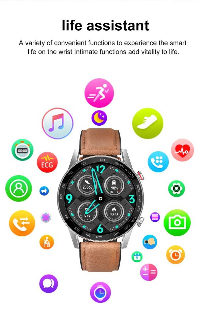 DT95t/DT95 Pro/DT95Pro is a life assistant - variety of convenient functions to experience the smart life on the wrist Intimate functions add vitality to life.jpg