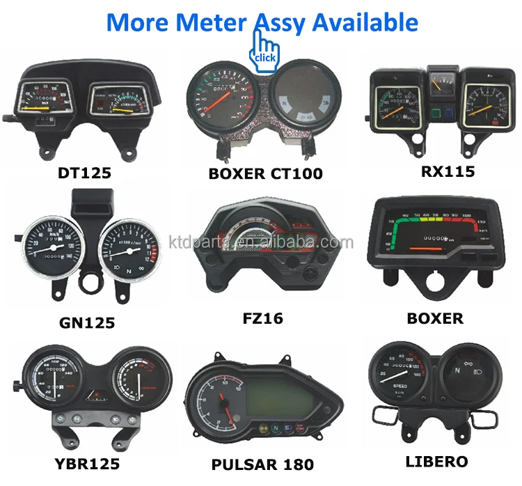 KTD Meter Assy Tachometer Motorcycle Speedometer BAJAJ PULSAR 180