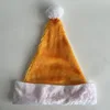 Chapeau court à bride en peluche jaune