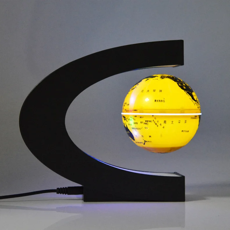 Color Changing Magnetic Levitation Floating Globe Lamp Cool Gifts Floating Globe with LED Lights
