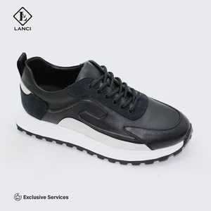 LANCI Leather Sneaker Factory Men Shoes Luxury Customizable Sneakers