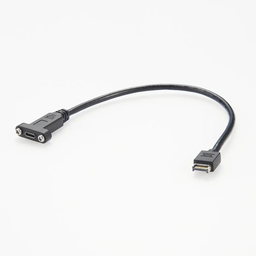 Panel Mount Connector USB 3.1 C to  Type-E cable