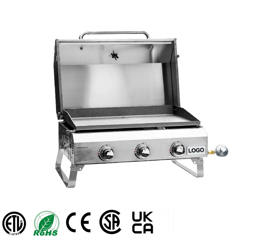 Grill Factory Commercial Portable Gas Cooker Grill Plancha Outdoor Bbq