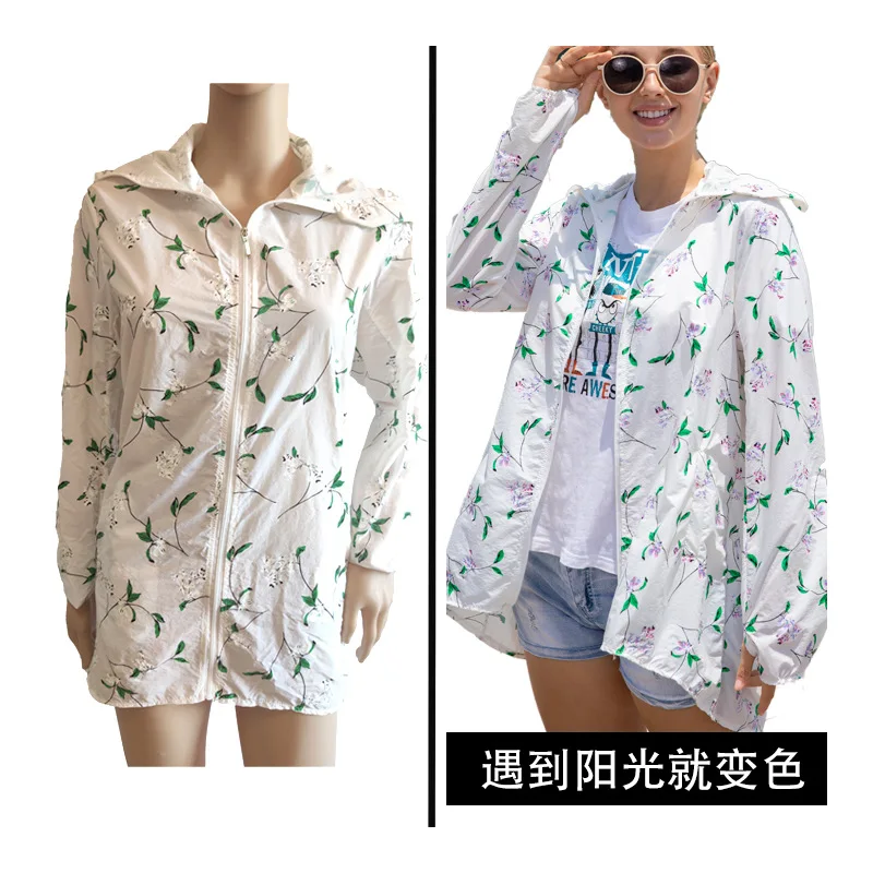 UV Reactive Photochromic Fabric Color-Changing Printed PU Leather for Outdoor Sunscreen and Hat