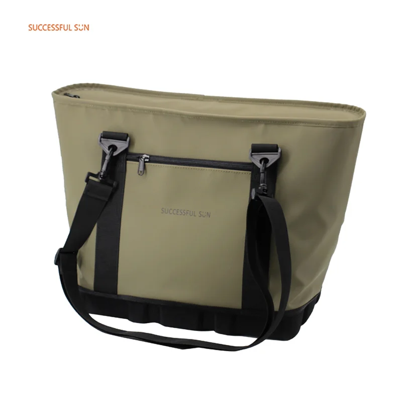 product high quality thermal cooler bag top opening waterproof tarpaulin insulated lunch bag custom logo for outdoor camping wholesale-2
