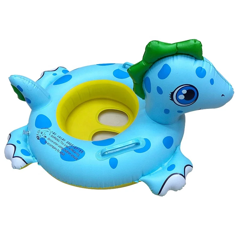 Round Cute Inflatable Float Cute Inflatable Cartoon Animal Seat Float Ring for Baby Swimming Float ...
