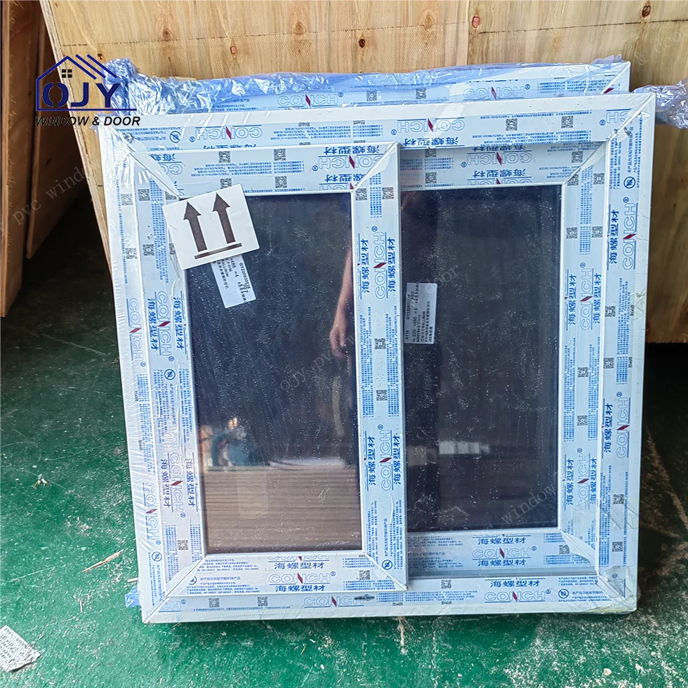 White Upvc Pvc Double Panel Casement Opening French Windows With Modern Design For House Buy