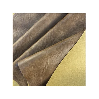 Wholesale 1.3mm PU Leather Fabric Synthetic Faux Synthetic Artificial Custom Printed Suede Material Rolls Sheets Stocklots