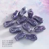 Pez pequeño de cerámica electrochapado, color púrpura intenso (1 unidad)