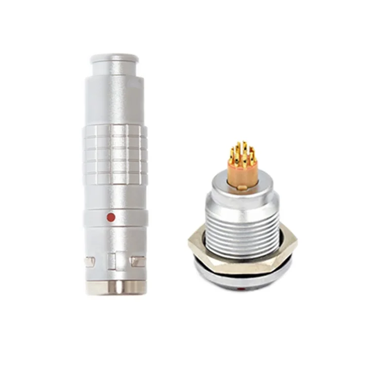 11 Pin High Quality 2F Series Fischer Push-pull Waterproof IP68 Connectors 2 3 4 5 6 7 8 9 10 11 12 14 16 18 19 Pin Male DIN