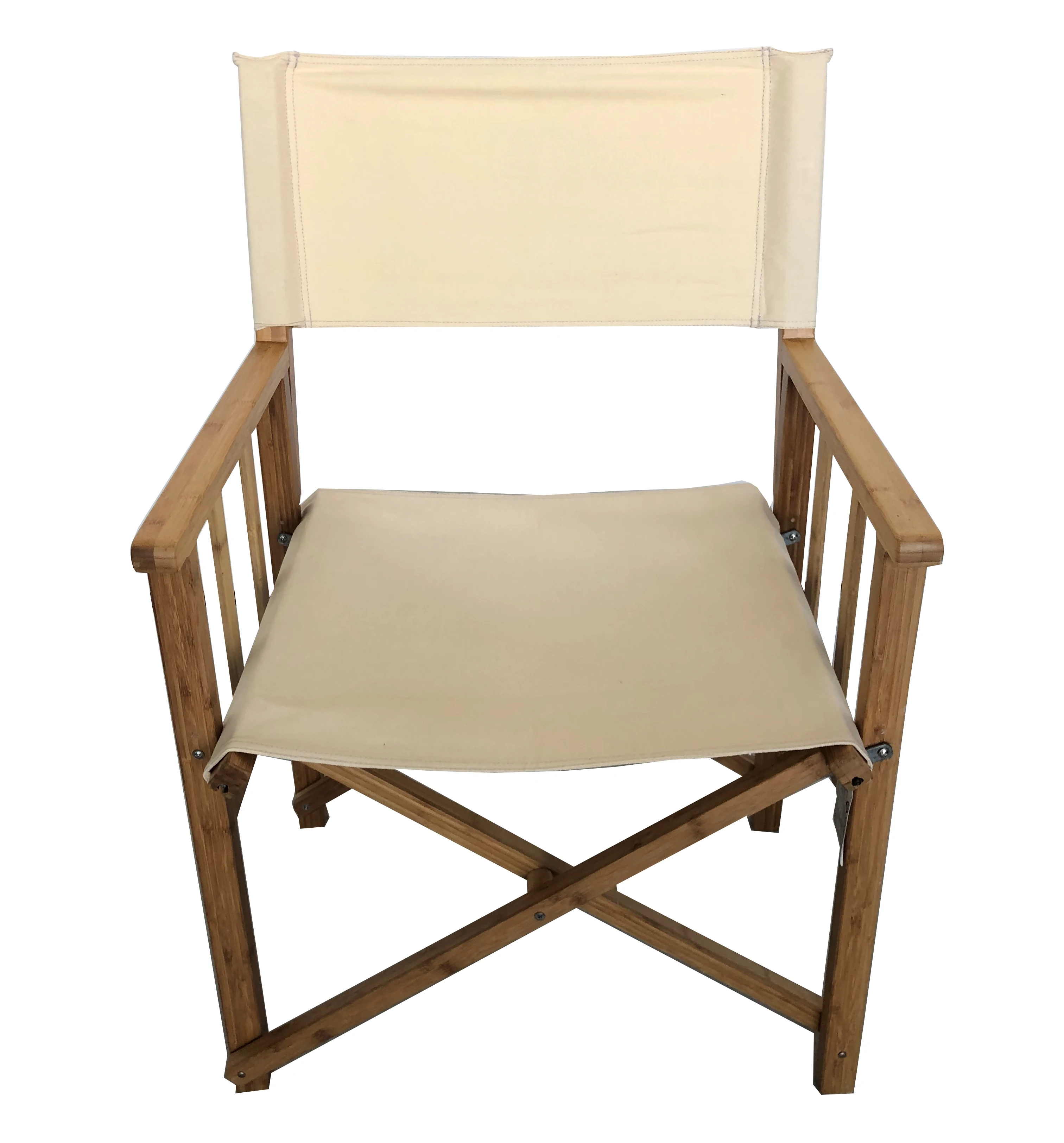 
Складной стул из натуральной бамбуковой рамы для больших мальчиков, тканевый режиссер, складной стул для кемпинга в форме луны, сверхпрочная ткань 