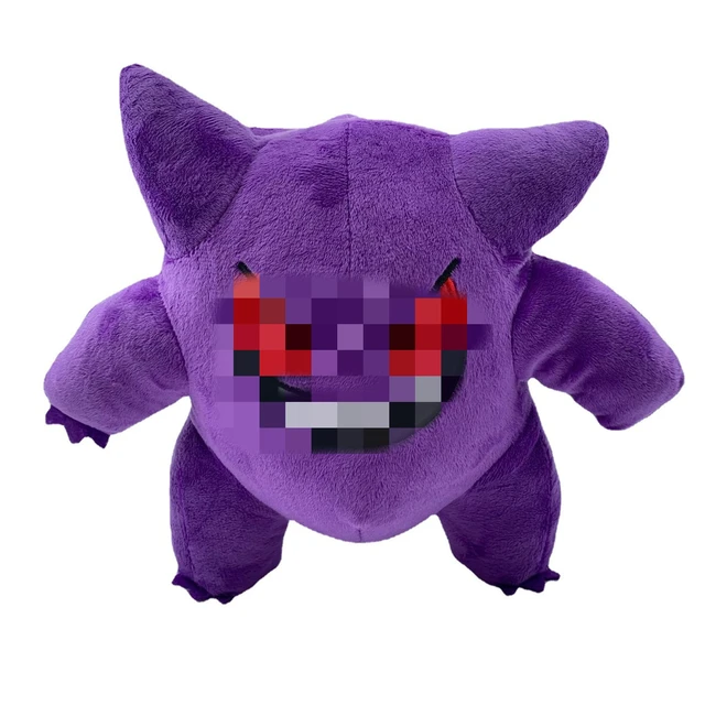 Hot Selling Pokemoned Large Size Gengar Plush Toy 12 Inches Purple Ghost Evolution Standing Plush Doll