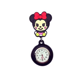 low MOQ hot silicone pin Fashion lovely cartoon animal design scalablewatch doctor nurse fob watch personalized nirses fob watch