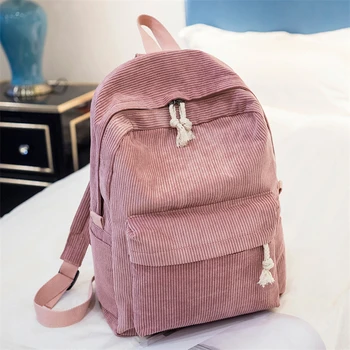 korean style pink printed high designer fancy big school bags for girls students