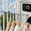 Perchero para ropa con ventana de seguridad para balcón
