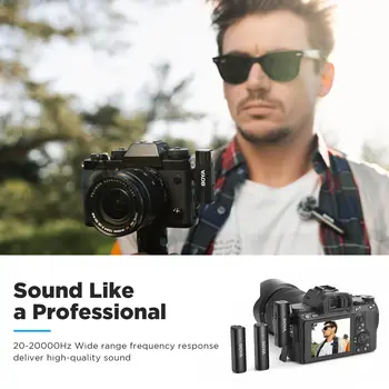 BOYALINK Wireless Lavalier Microphones for Cameras DSLR Android iPhone 15 Type C for Live Streaming, Video Conference, Recording detail image