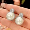 White Pearl earrings