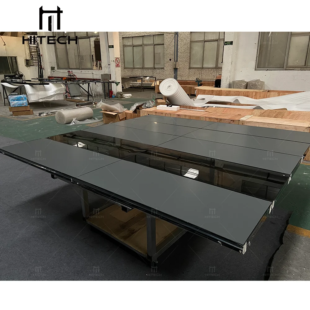 Hitech Automatic Sliding Frosted Clear Glass Garage Door Rolling Shutter Garage Doors  Garage Screen Door  with Glass