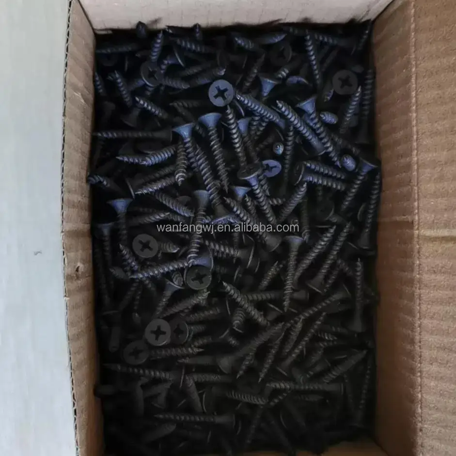 Black Self Tapping Screws Fine Thread Screws Drywall Plasterboard Wood Nails Buy Butterfly