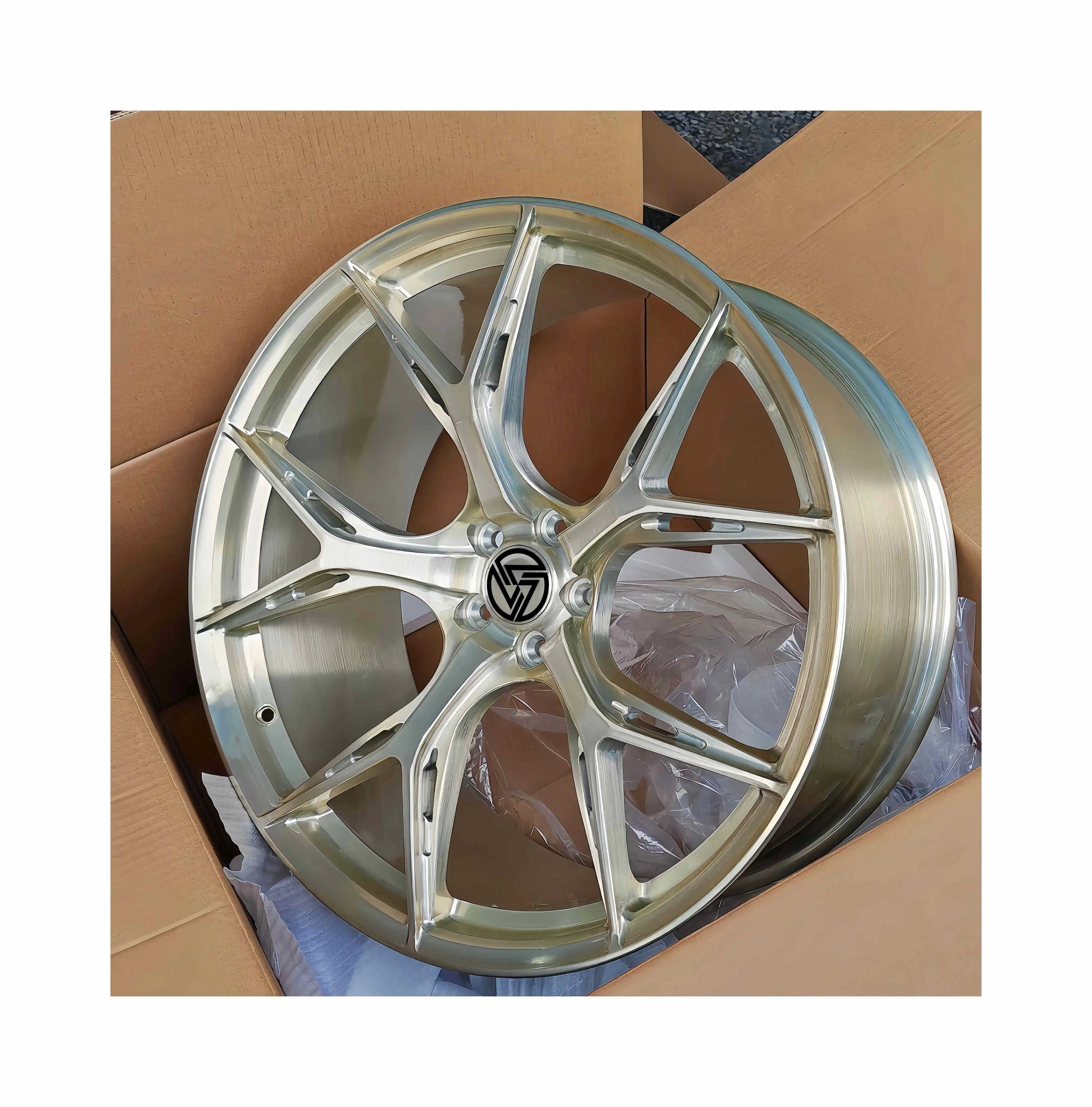 XINL Custom Deep Concave Forged Wheels 5X120 5X114.3 5X112 Gold New Passenger Car Wheels for Benz Audi Models 4 Pieces - Image 2