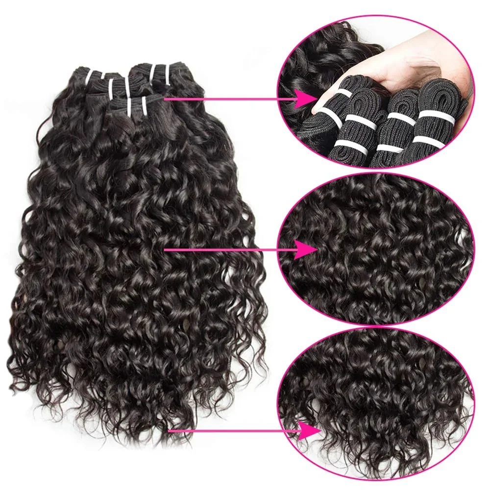 30 Inch Braziliaanse Water Wave Menselijk Haar Bundels VIPBeauty Water Wave Bundels Voor Zwarte Vrouwen Remy Hiar Extension 1Pcs 3Pcs Deal_voghion.com
