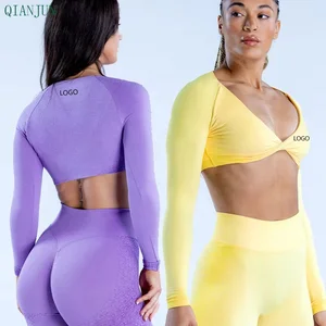 2026 Custom Logo Seamless Yoga Active Women Sports Workout Activewear Gym Fitness Sets Wear Clothes for Women