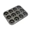 12 Holes Black Macaron Cake Mold